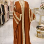 Bisht style Rust abaya