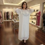 kaftan Chiffon White